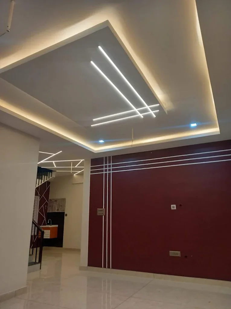Gypsum false ceiling by Pandian False Ceiling
